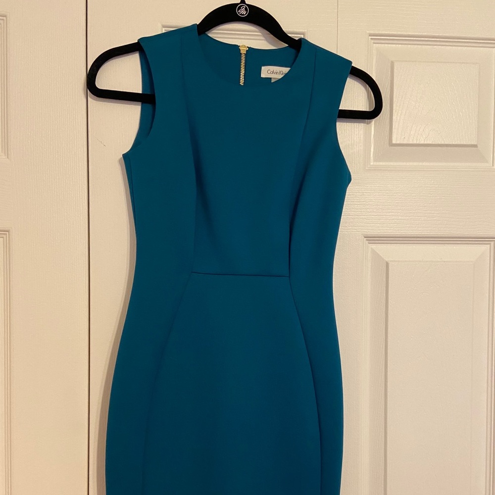Calvin Klein dress. Teal, Size 2P